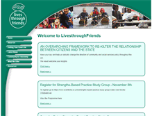 Tablet Screenshot of livesthroughfriends.org